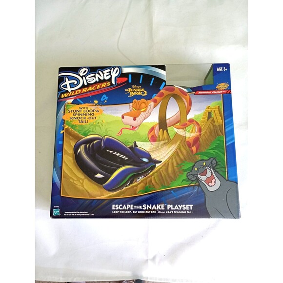 Disney Wild Racers Diecast Car Jungle Book 2 Escape The Snake Playset Exclusive - Picture 1 of 6